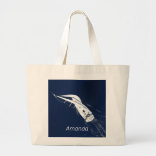 Grand Tote Bag Voile Liberté Vue de l'oeil des oiseaux