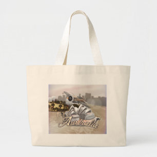 Grand Tote Bag Vol vintage vers l'Australie