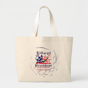 Grand Tote Bag Vote for Hillary USA Stronger Together My Preside