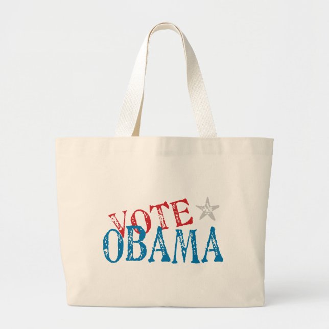 Grand Tote Bag Vote Obama (Devant)