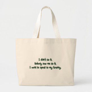 Grand Tote Bag Voulez parler à mamie