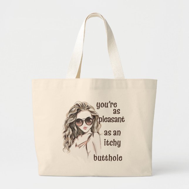 Grand Tote Bag Vous êtes agréable (Devant)