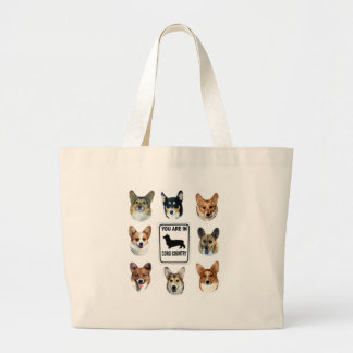 Grand Tote Bag Vous êtes dans le pays de corgi