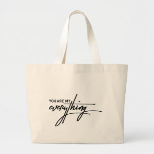Grand Tote Bag Vous êtes mon tout Cadeau de la Saint-Valentin