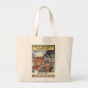 Grand Tote Bag Vous n'auriez pas pu le faire sans vous