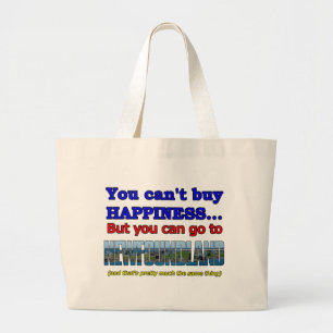 GRAND TOTE BAG VOUS NE POUVEZ PAS ACHETER LE BONHEUR