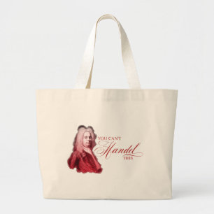 Grand Tote Bag Vous ne pouvez pas Handel ce jeu de mots composite
