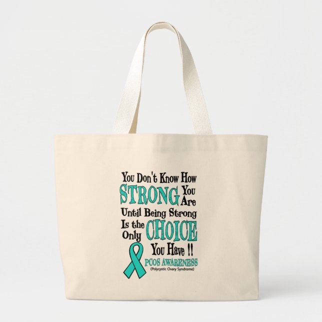 Grand Tote Bag Vous ne savez pas à quel point...PCOS (Devant)