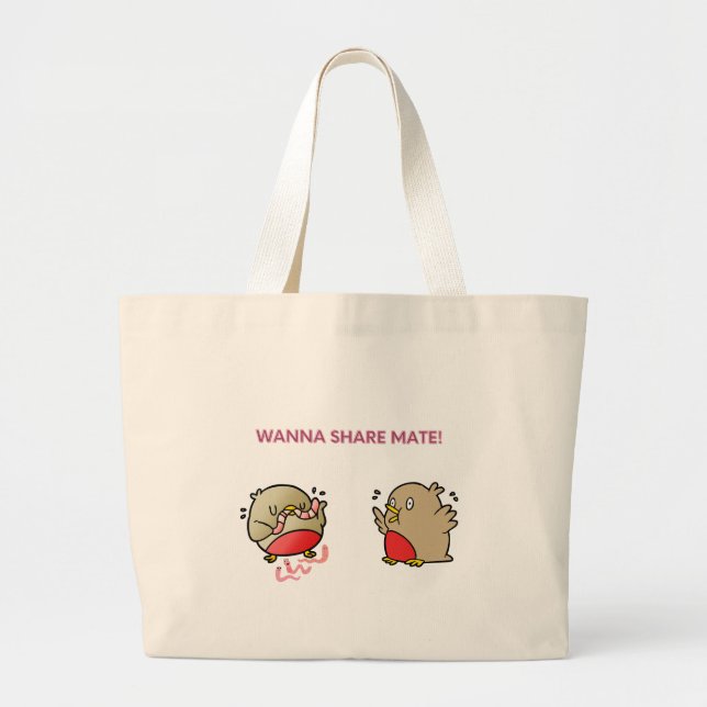 Grand Tote Bag Vous voulez partager maté ! (Devant)