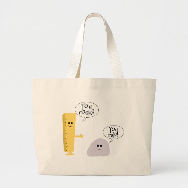 Grand Tote Bag Vous vous basculez règle (Devant)