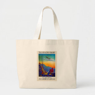 Grand Tote Bag Voyage transpacifique vintage