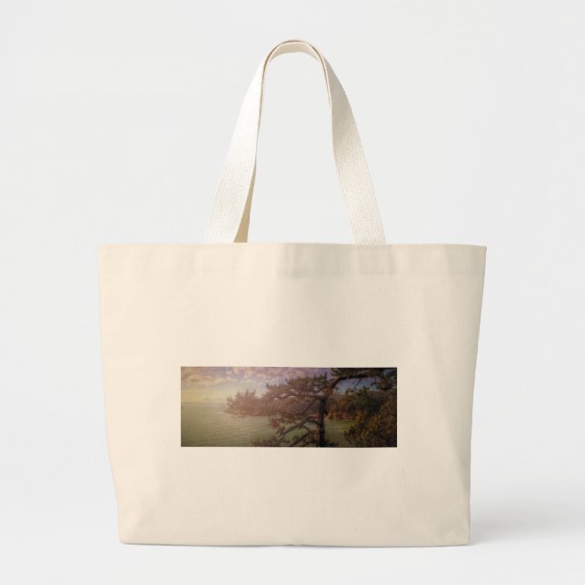 Grand Tote Bag Vue de Deception Pass (Devant)