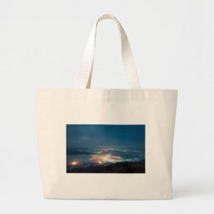 Grand Tote Bag Vue Nocturne Mer Nocturne Des Nuages Japon Kumamot
