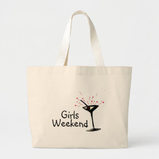 Grand Tote Bag Week-end de filles (Martini 1)