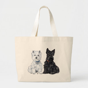 Grand Tote Bag West Highland White & Scottish Terriers