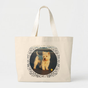 Grand Tote Bag Westies et l'océan