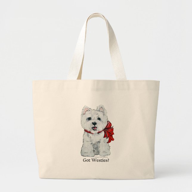 Grand Tote Bag Westies obtenu ? (Devant)