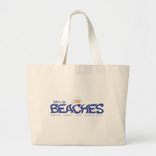 Grand Tote Bag What's Up Beaches Funny Beach Pun Vacances d'été