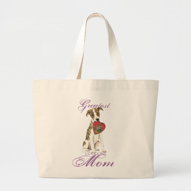 Grand Tote Bag Whippet Heart Maman (Devant)