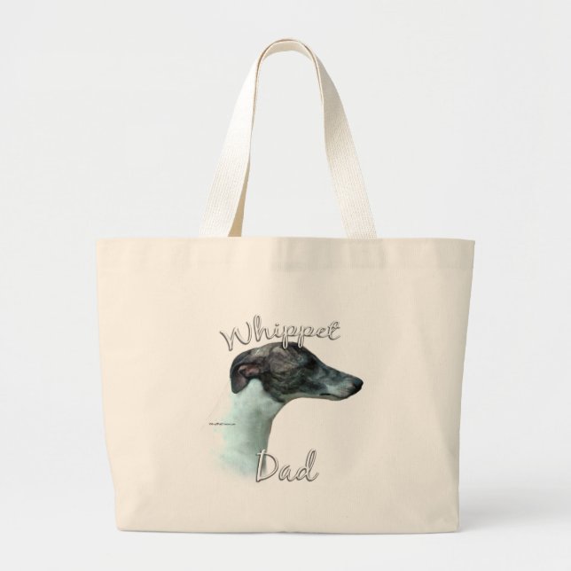 Grand Tote Bag Whippet Papa 2 (Devant)