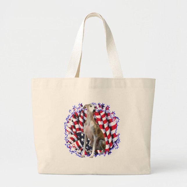 Grand Tote Bag Whippet Patriot (Devant)