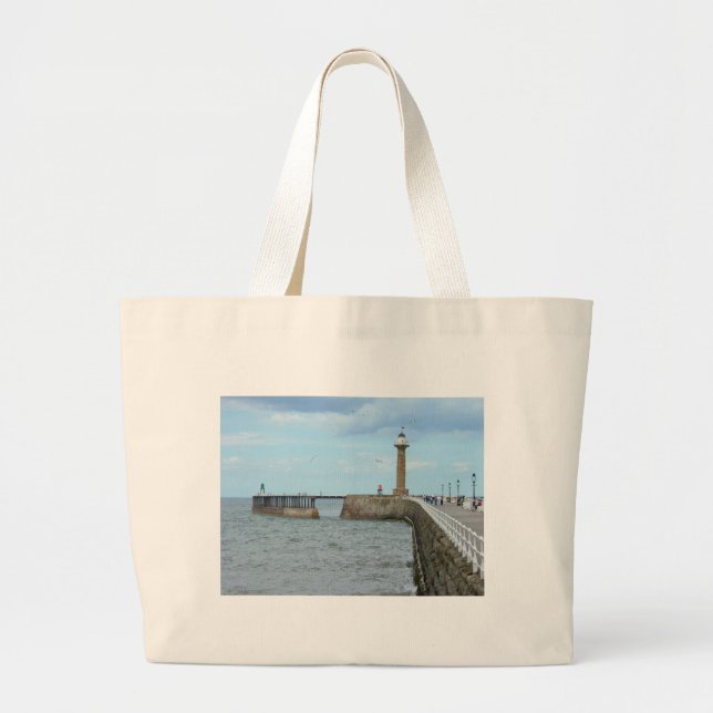 Grand Tote Bag Whitby dans le North Yorkshire, Angleterre. (Devant)