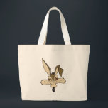 Grand Tote Bag Wile E. Coyote Tir De Tête Agréable<br><div class="desc">Wile E. Coyote Character Art</div>
