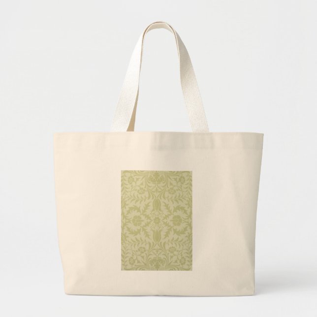 Grand Tote Bag William Morris Borge Mariage Soft Green (Devant)