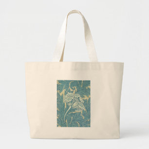 Grand Tote Bag William Morris Classique Tulipe Bleu Floral