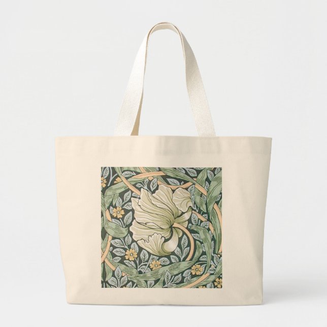 Grand Tote Bag William Morris Pimpernel Fond d'écran floral (Devant)