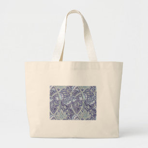 Grand Tote Bag William Morris Windrush fleurs bleues