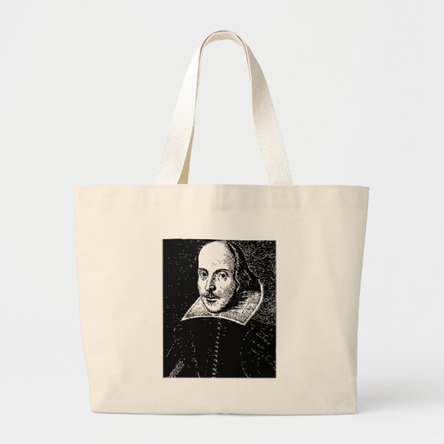 Grand Tote Bag William Shakespeare font face (Devant)