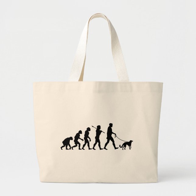 Grand Tote Bag Windhound de soie (Devant)