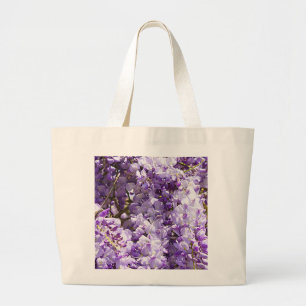 Grand Tote Bag Wisteria Violet Floral Blossom Tree Violet