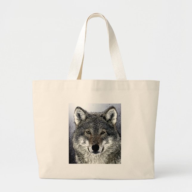 Grand Tote Bag Wolf Eyes (Devant)