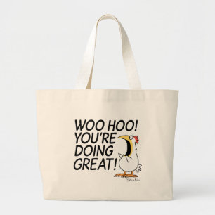 Grand Tote Bag WOO HOO ! TU FAIS BEAUCOUP ! Sandra Boynton Fourre