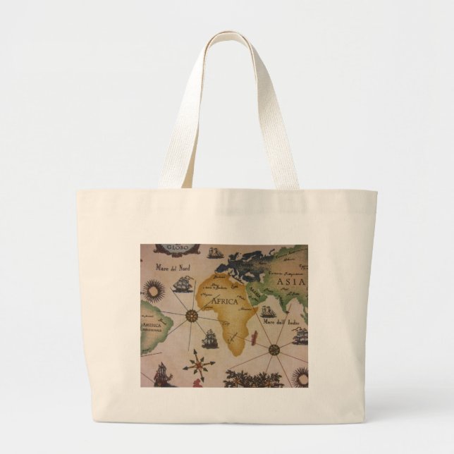 Grand Tote Bag World Map - Africa (Devant)