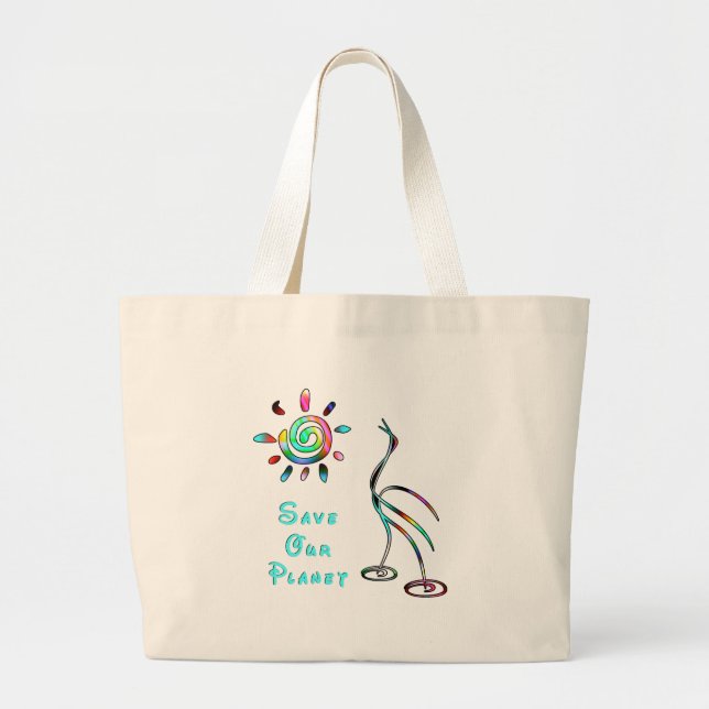 Grand Tote Bag xSave notre planète (Devant)