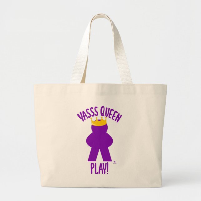 Grand Tote Bag Yas Queen Jouer Epic Board Game Life (Devant)