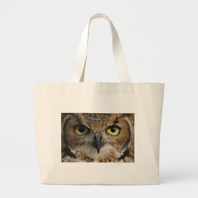 Grand Tote Bag Yeux de hibou (Devant)