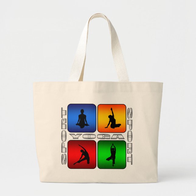 Grand Tote Bag Yoga spectaculaire (Devant)