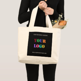 Grand Tote Bag Your Logo Nom Promoteur Personnel Colors