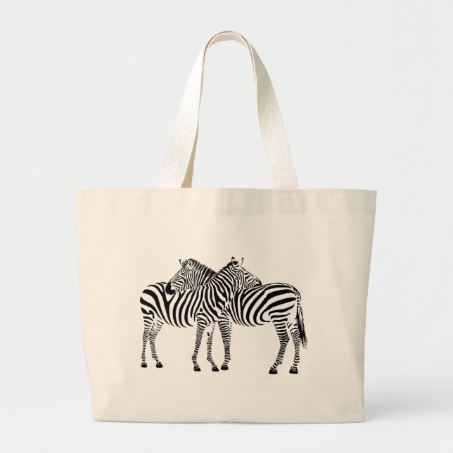 Grand Tote Bag Zebra Love (Devant)