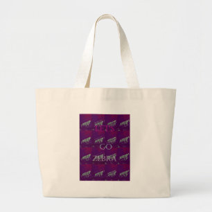 Grand Tote Bag Zebra Print Décor : Un design amusant