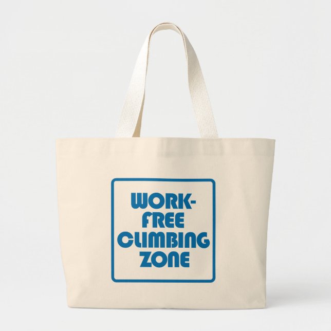 Grand Tote Bag Zone Escalade sans travail (Devant)