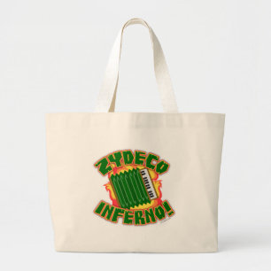 Grand Tote Bag Zydeco Inferno Funny Music Genre Carton Logo