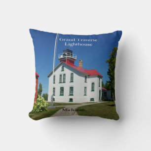 Grand Traverse Phare carré coussin