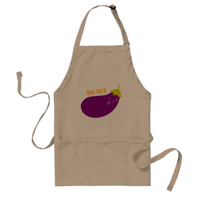 Grand un tablier d'art de griffonnage d'aubergine (Devant)