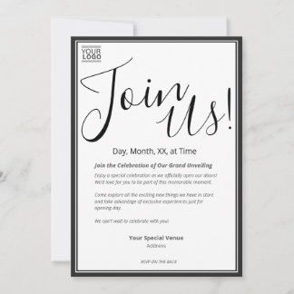 Grand Unveiling Special Event Invitation