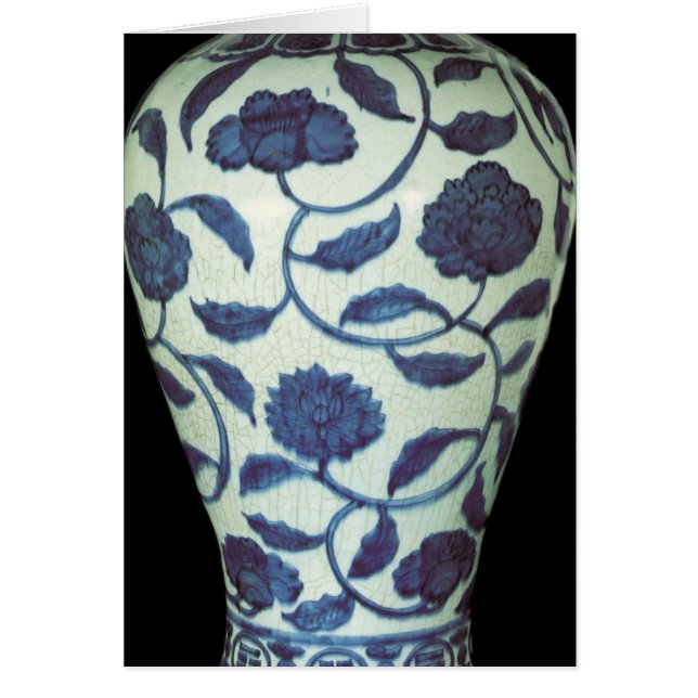 Grand vase bleu et blanc, période de Jaijing (Devant)